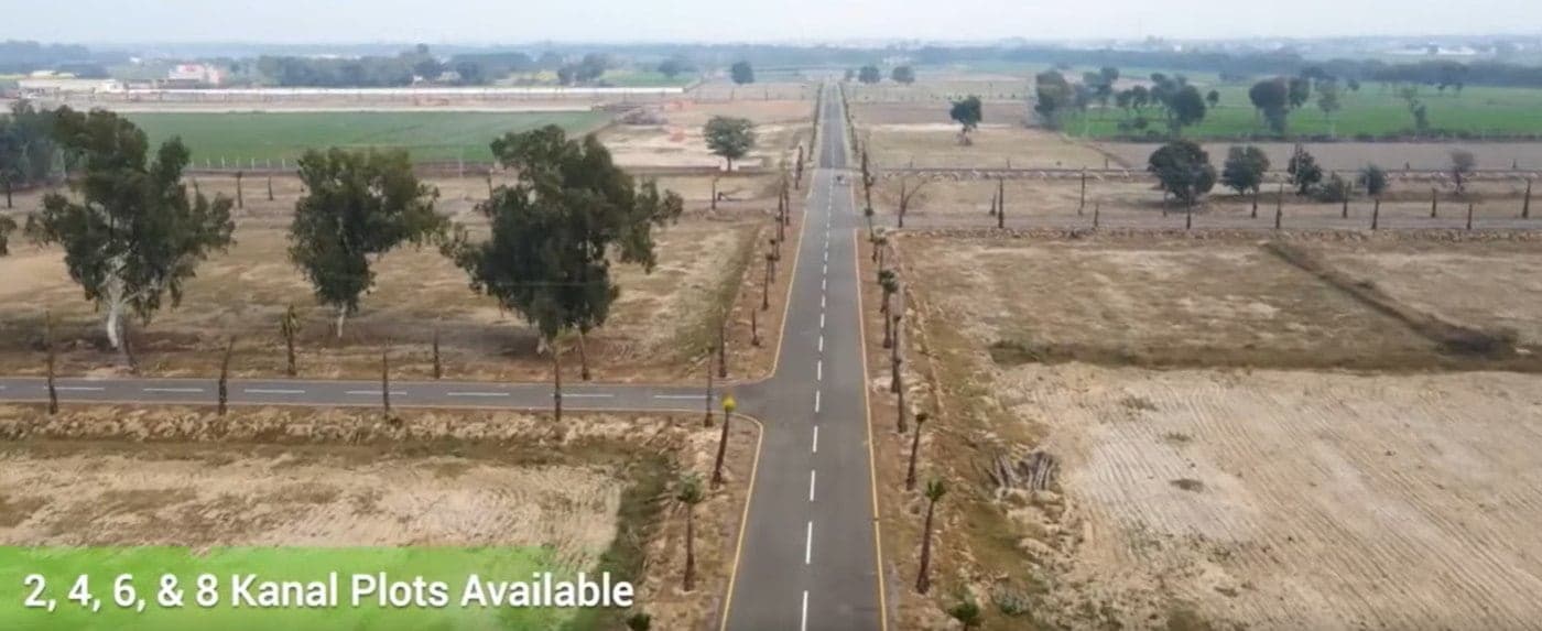 The developed internal road network at Flaura Farms